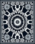 Bold Abstract Starburst Mandala Rug