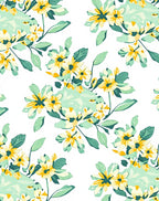 Yellow Daisy Floral Pattern Rug