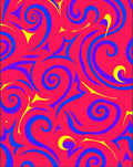 Bold Swirls Sharp Points Pattern Rug