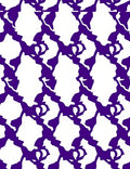Purple White Irregular Pattern Rug