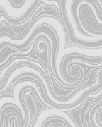 Monochrome Swirl Abstract Pattern Rug