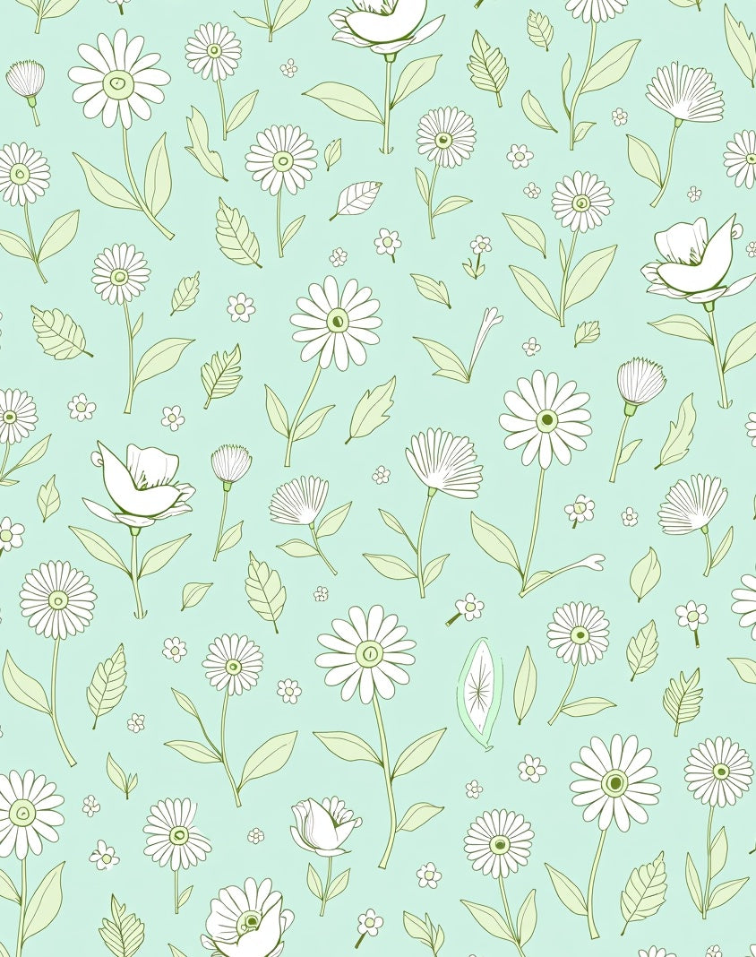 Tender Floral Garden Pattern Rug