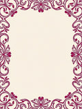 Ornate Red Floral Border Design Rug