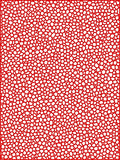 Bold Red Cell Pattern Texture Rug