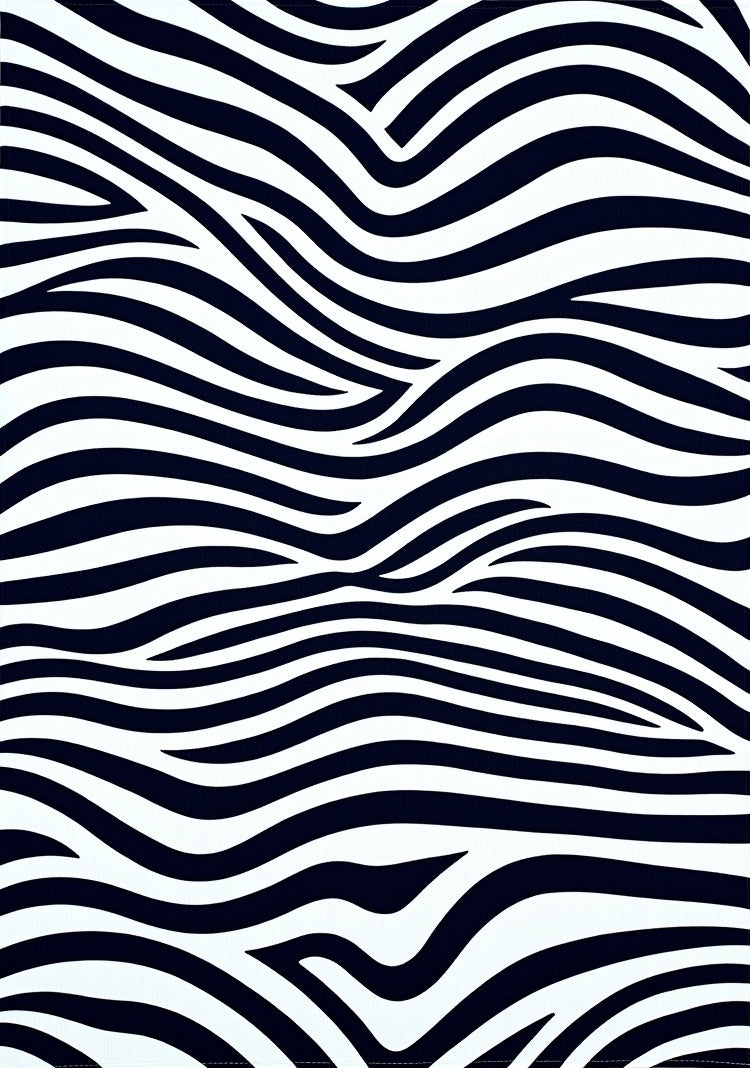 Classic Zebra Stripe Pattern Rug