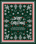 Festive White Snowflakes Red Border Rug