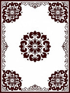 Traditional Floral Motif Mandala Design Rug