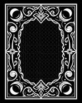 Mystical Celestial Crescent Floral Border Rug