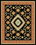 Ornate Diamond Geometric Pattern Rug