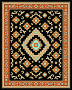 Ornate Diamond Geometric Pattern Rug