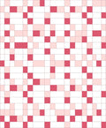 Pink And White Geometric Pixel Pattern Rug