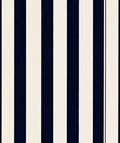 Classic Navy White Stripe Design Rug
