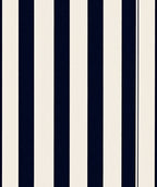 Classic Navy White Stripe Design Rug