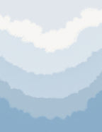 Abstract Sky Blue Gradient Waves Rug