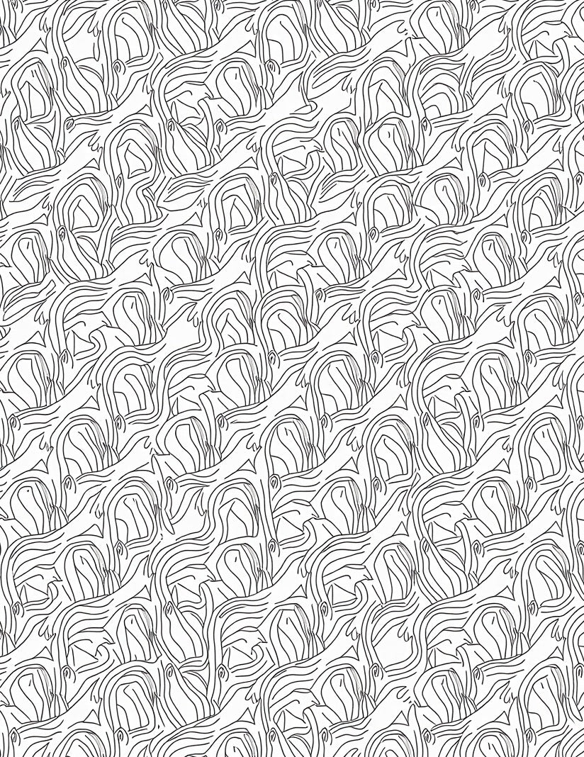 Abstract Wavy Wood Grain Graphic Rug