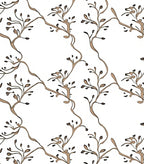 Delicate Vine Branch Pattern Design Rug
