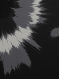 Abstract Splatter Gray Dye Pattern Rug