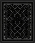 Monochromatic Geometric Pattern Rug