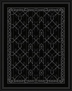 Monochromatic Geometric Pattern Rug