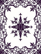 Classic Floral Medallion Border Design Rug