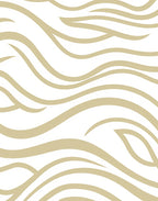 Sandy Beige Wavy Line Pattern Rug