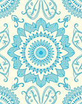 Ornate Floral Medallion Design Rug