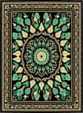 Intricate Floral Mandala Patterned Rug