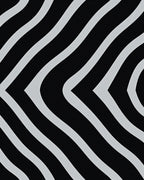 Bold Black White Chevron Pattern Rug