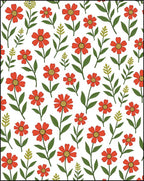 Whimsical Daisy Floral Pattern Rug