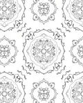 Classic Mandala Line Art Design Rug