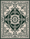 Classic Floral Scrollwork Vintage Design Rug