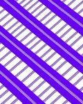 Bold Purple White Diagonal Stripe Pattern Rug