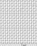 Simple Black Grid Pattern Rug