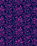 Vibrant Pink Floral Vine Pattern Rug