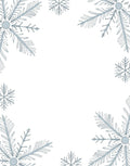 Cool Blue Snowflake Cluster Rug