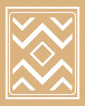 Chevron Diamond Geometric Pattern Rug