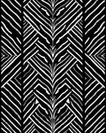 Bold Abstract Black White Lines Rug
