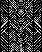Bold Abstract Black White Lines Rug