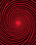 Red Swirl Patterned Dynamic Rug