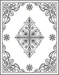 Ornate Floral With Scrollwork Accent Rug