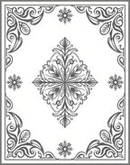 Ornate Floral With Scrollwork Accent Rug