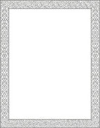 Black White Interlocking Geometric Pattern Rug