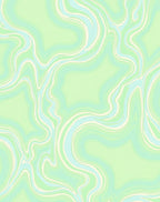 Fluid Swirl Pastel Aesthetic Design Rug