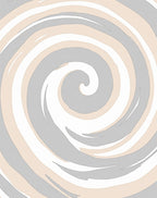 Swirling Abstract Neutral Tones Rug