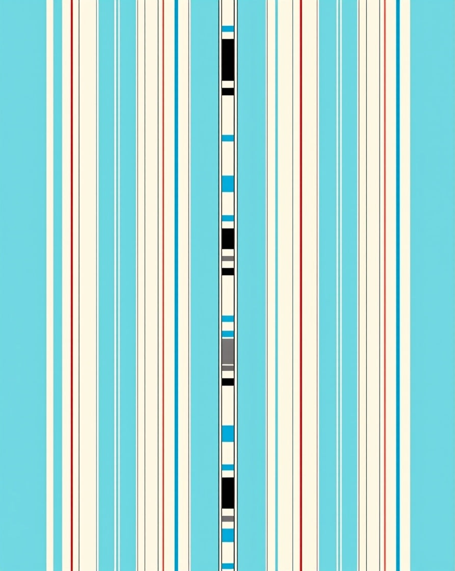 Vertical Striped Pattern with Accents Rug