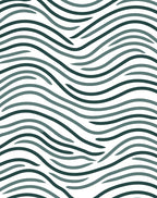 Modern Wavy Stripes Aesthetic Design Rug