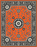 Bold Floral Patterned Statement Rug
