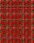 Holly Tartan Red Green Berry Rug