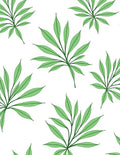 Green Leaf Patterned Fresh Design Rug