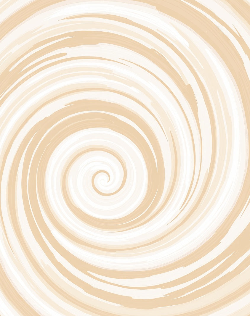 Beige Swirl Textured Abstract Design Rug
